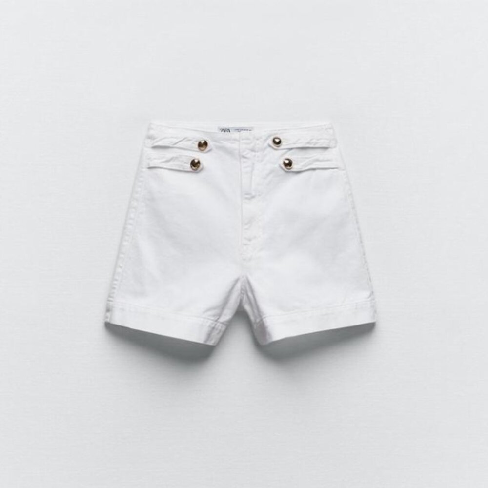Zara White Shorts